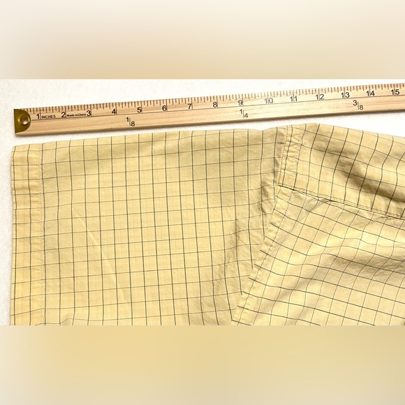 Nautica Short Sleeve Button Down Yellow Plaid Shirt Men’s Size Large - Picture 9 of 13
